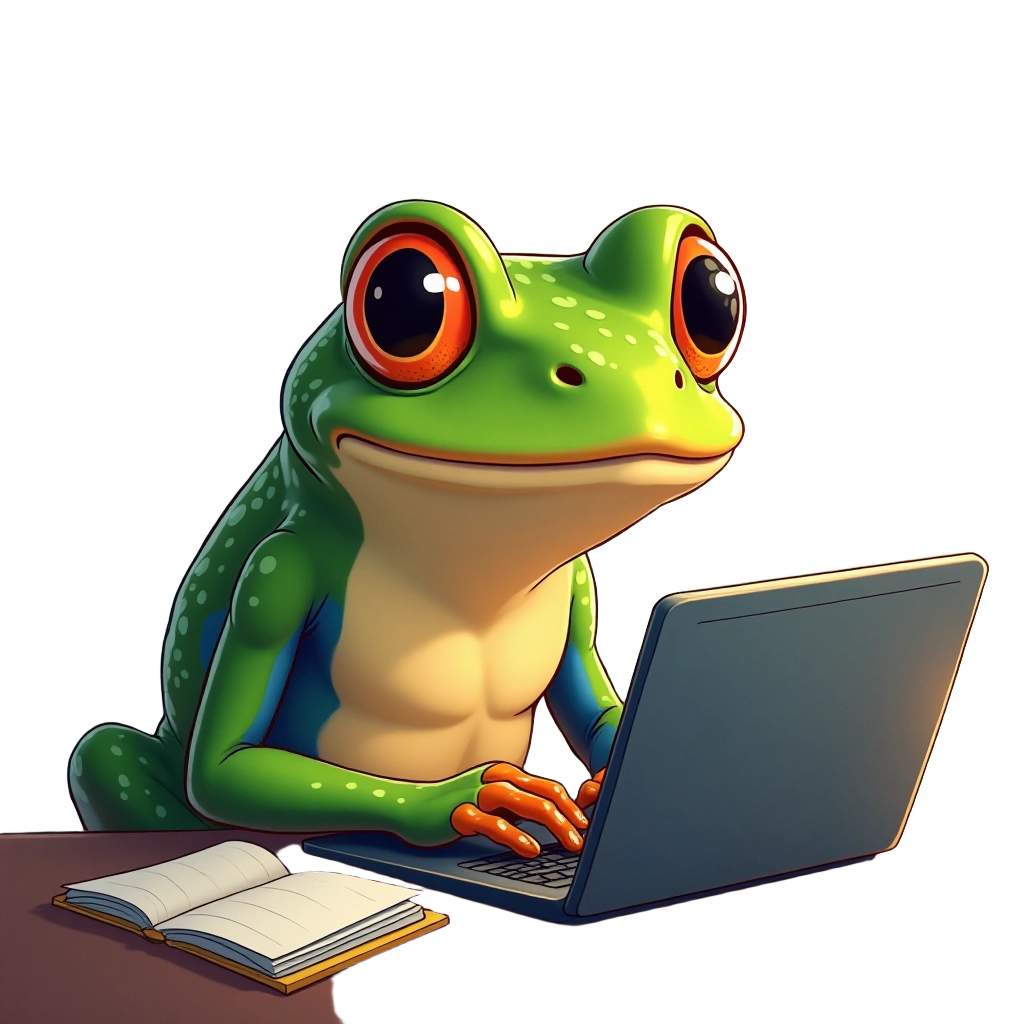 Tech-Savvy Frog